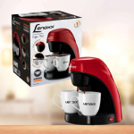 Cafeteira Elétrica Lenoxx PCA 031 Preta e Vermelha – 2 Xícaras na Magazine Luiza