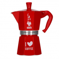 Cafeteira Moka Express 6 Xícaras Coffee Fest, Vermelho, Bialetti, 10010914 na Amazon