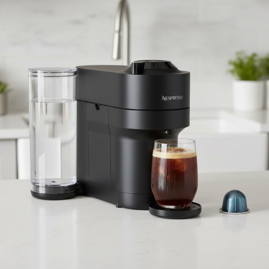 Cafeteira Nespresso Vertuo Pop+ Edição Exclusiva Amazon Preto Fosco na Amazon