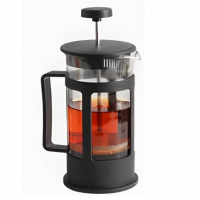 Cafeteira Prensa Francesa Preto Inox E Vidro, Cremeira E Cha Com Haste E Alça na Amazon