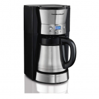 Cafeteira Térmica Programável, 30 Xícaras, Preta/Prata, 220v, Hamilton Beach na Amazon