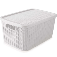 Caixa Com Tampa Trama Plasútil 14L D na Amazon