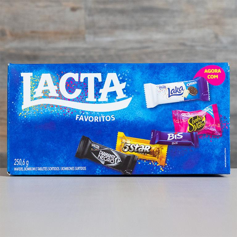 Caixa de Bombons Variedades Chocolate Lacta Favoritos 250g na Americanas