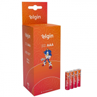 Caixa De Pilha AAA Com 40 Unidades Elgin Palito - Tubo, Zinco na Amazon