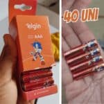 Caixa de Pilha AAA com 40 unidades Elgin Palito - Tubo, Zinco na Amazon