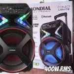 Caixa de Som Amplificada Mondial, Connect Lights, Bivolt, 400W RMS – CM-400 na Amazon