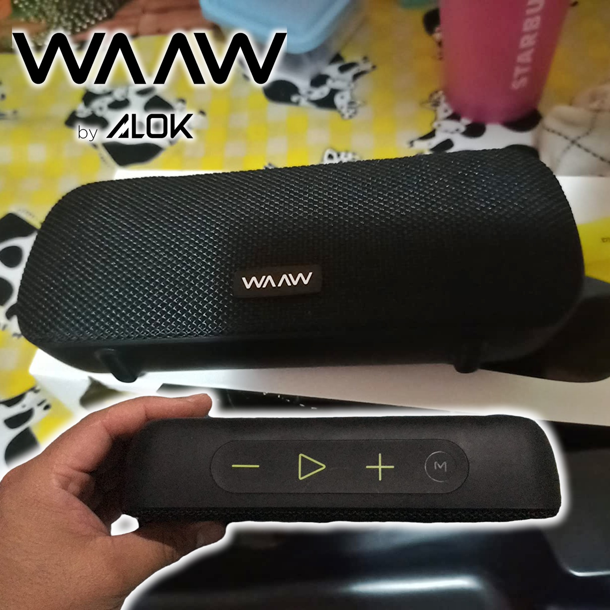 Caixa de Som Bluetooth Portátil 10W WAAW by ALOK US 100SB na Amazon