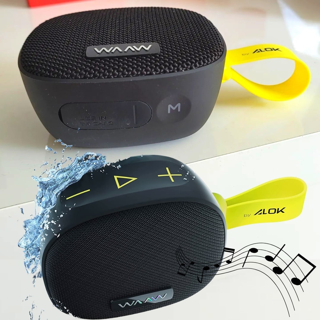 Caixa de Som Bluetooth WAAW by ALOK ME 100SB Speaker, com Cartão de Memória, 12 Horas de Reprodução na Amazon