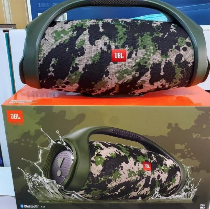 Caixa de Som JBL Boombox 3 Squad, Até 24 Horas de Reprodução e À Prova d’Água na Fastshop