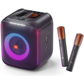 Caixa de Som JBL Partybox Encore com 2 Microfones Digitais - 100W na Casas Bahia