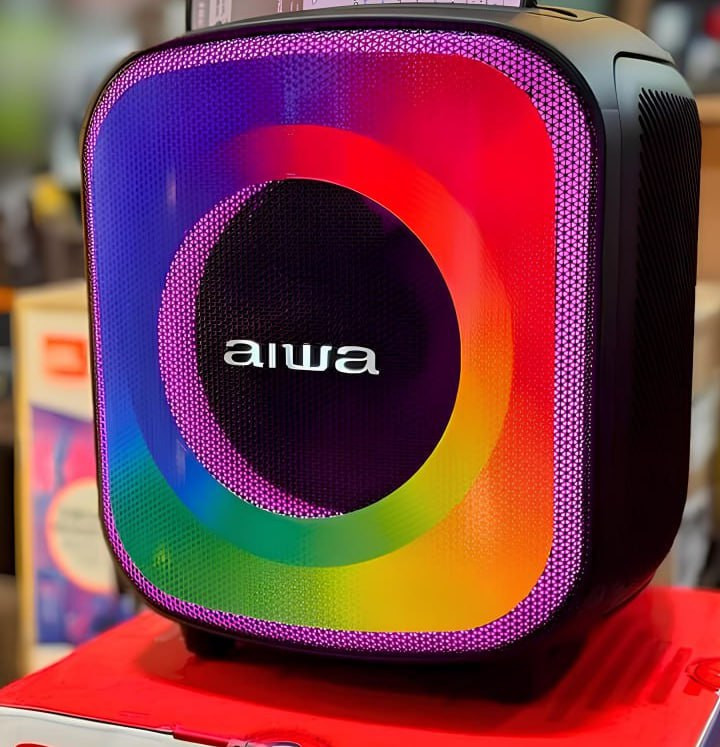 Caixa de Som PartyBox AIWA PB-07 Bluetooth 8H RGB USB TWS Preto na Amazon