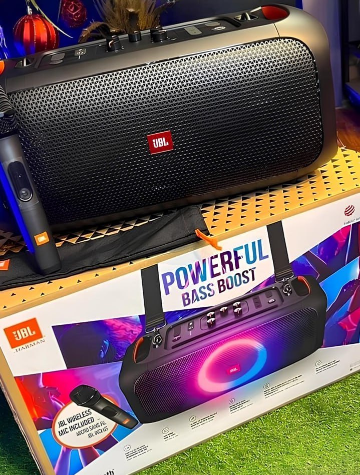 Caixa de Som Portátil Bluetooth JBL PartyBox On-The-Go, Com Microfone Sem Fio e Efeitos de Luzes – JBLPARTYBOXGOBBR2 na Amazon
