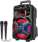 Caixa De Som Portátil BT Amvox ACA 221 Gigante II Com 02 Microfones na Amazon