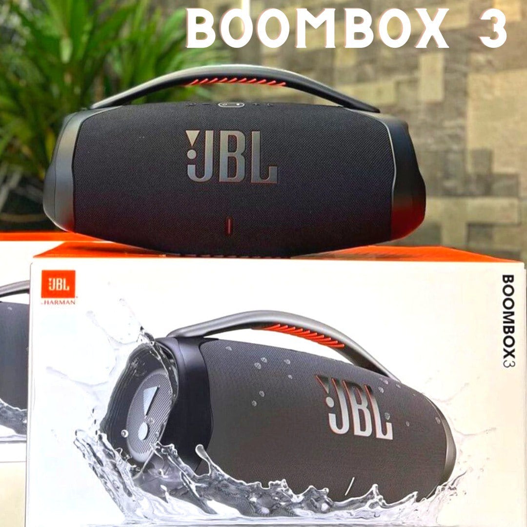 Caixa de Som Portátil JBL Boombox 3 Preto com Bluetooth e À Prova D’água – 180W na Ponto