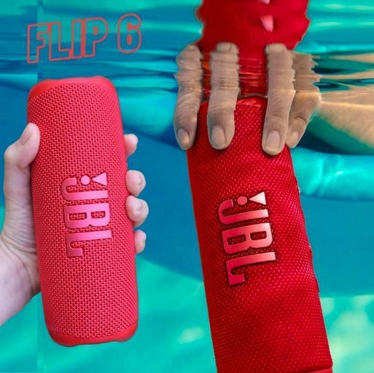 Caixa de Som Portátil JBL Flip 6, Bluetooth, À prova D’Água, USB-C, Vermelho – 28913558 na Magazine Luiza