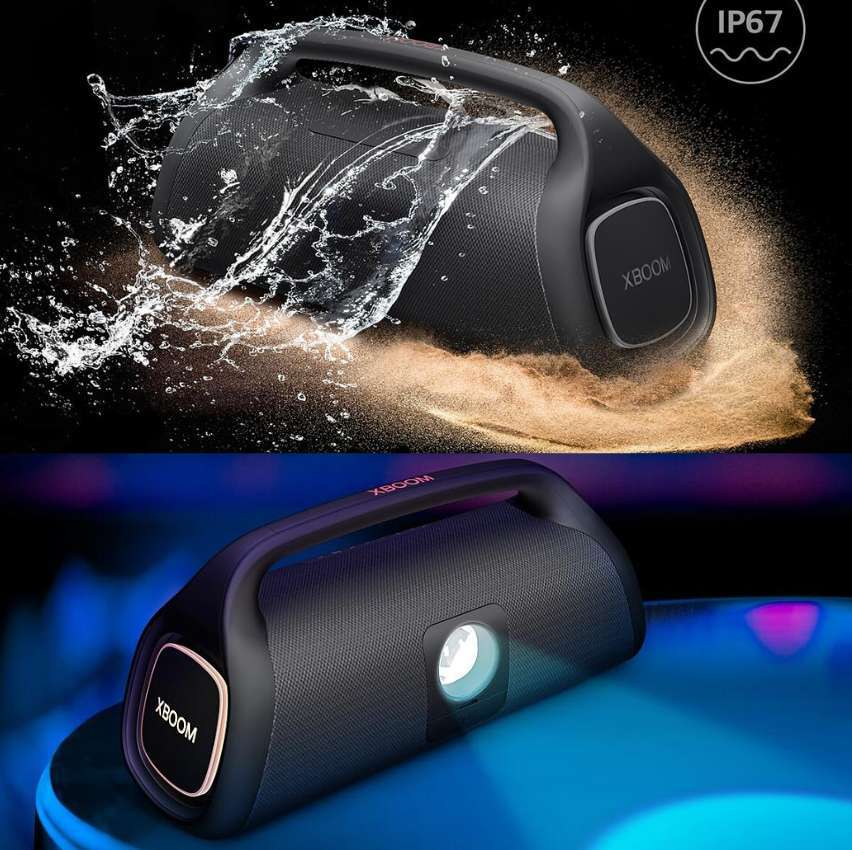 Caixa de Som Portátil LG Xboom Go XG9 com Bluetooth, Iluminação de Palco, 24 Horas Bateria, IP67 – 80W + 40W RMS na Casas Bahia