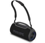 Caixa de som portátil Philips com alça de transporte para melhor mobilidade. na Amazon
