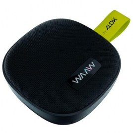 Caixa de Som Portátil WAAW by Alok ME 100SB 5W Bluetooth Resistente à Água IPX6 Preto e Verde - WAAW0002 na KaBuM!