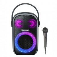 Caixa De Som Tronsmart Halo 100, Tridirecional Com Microfone, Karaokê E LED - Importação na Aliexpress