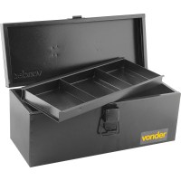 Caixa Metálica Para Ferramentas, Tipo Baú, Com Bandeja, Com 40 Cm, Vonder VDO2575 na Amazon