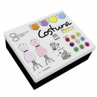 Caixa Minhas Costuras, GeGuton, Multicor (Preto/ Branco/ Estampa) na Amazon