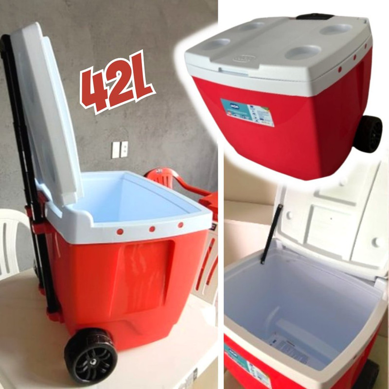 Caixa Térmica 42l Vermelha Mor na Amazon