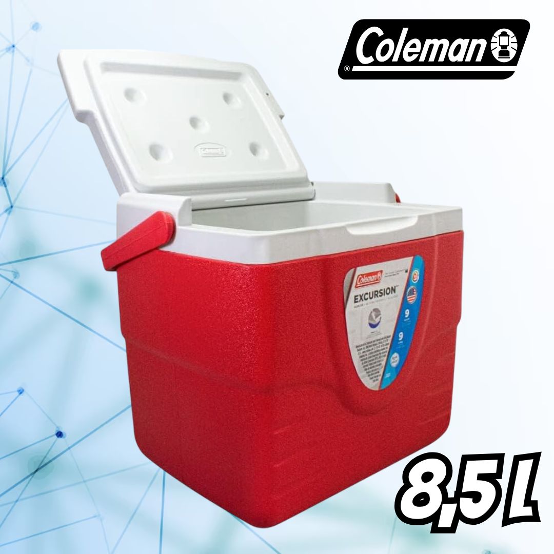 Caixa Térmica 9 QT (8,5 L), 9 Latas, Coleman, Vermelho na Amazon