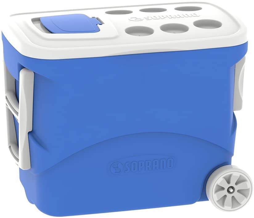 Caixa Térmica Tropical 50L com Rodas, Soprano, 0033, Azul, Grande na Amazon