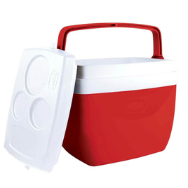 Caixa termica Vermelha Mor 12L na Casa e Vídeo