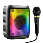 Caixinha Karaokê Infantil com Microfone Bluetooth Super LEDs – Grasep na Magazine Luiza