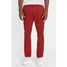 Calça Chino Cós Chambray Vermelho na Aramis