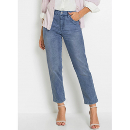 Calça com Bolsos Cropped Jeans Marmorizado bonprix na Posthaus