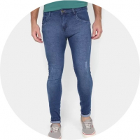Calça Jeans Skinny Adhan Masculina 40 na Zattini