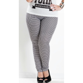 Calça Legging Pied de Poule Plus Size na Posthaus