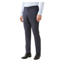 Calça Social Slim Em Poliviscose Azul na Lojas Renner