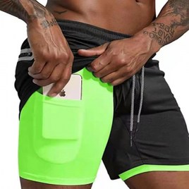 Calção Esportivo com Bolso Escondido na Aliexpress