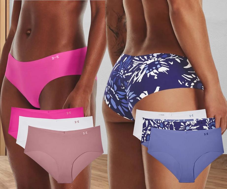 Calcinha Feminina Under Armour Hipster – Pacote com 3 Unidades na Under Armour