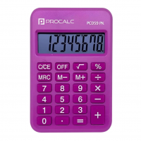Calculadora, Procalc, 8 Dígitos, Rosa, PC059PK na Amazon