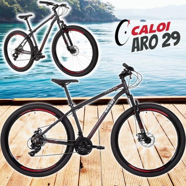 Caloi Bicicleta Vulcan Aro 29 Cinza Tamanho 17 T17R29V21 na Amazon