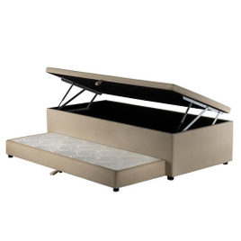 Cama Box Baú Solteiro com Cama Auxiliar 3 em 1 S Design na Camisaria Colombo