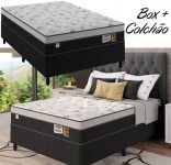 Cama Box Casal (Box + Colchão) – Plumatex Molas Ensacadas Alfa na Magazine Luiza