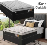 Cama Box Casal (Box + Colchão) – Plumatex Molas Ensacadas Alfa na Magazine Luiza