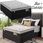 Cama Box Casal (Box + Colchão) – Plumatex Molas Ensacadas Alfa na Magazine Luiza