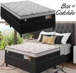 Cama Box Casal (Box + Colchão) – Plumatex Molas Ensacadas Alfa na Magazine Luiza