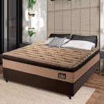 Cama Box Casal Colchão Espuma D33 Pillow Top Van Gogh 138x188x67cm Marrom Hellen – SINIFLEX na Magazine Luiza