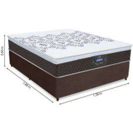 Cama Box Casal Colchão Molas Ensacadas com Euro IN New York 138x188x66cm na Casas Bahia