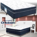 Cama Box Casal Ortobom Conjugado 43x138x188cm Physical Blue na Magazine Luiza