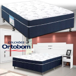Cama Box Casal Ortobom Conjugado 43x138x188cm Physical Blue na Magazine Luiza