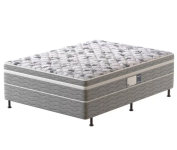 Cama Box Conjugada Casal PROdormir Advanced com Espuma D28 54x138x188 cm – Branco/Cinza na Casas Bahia