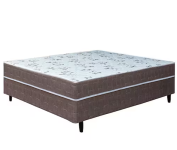 Cama Box Conjugada Casal Umaflex New Florença com Molas Ensacadas 55x138x188cm – Marrom e Bege na Casas Bahia